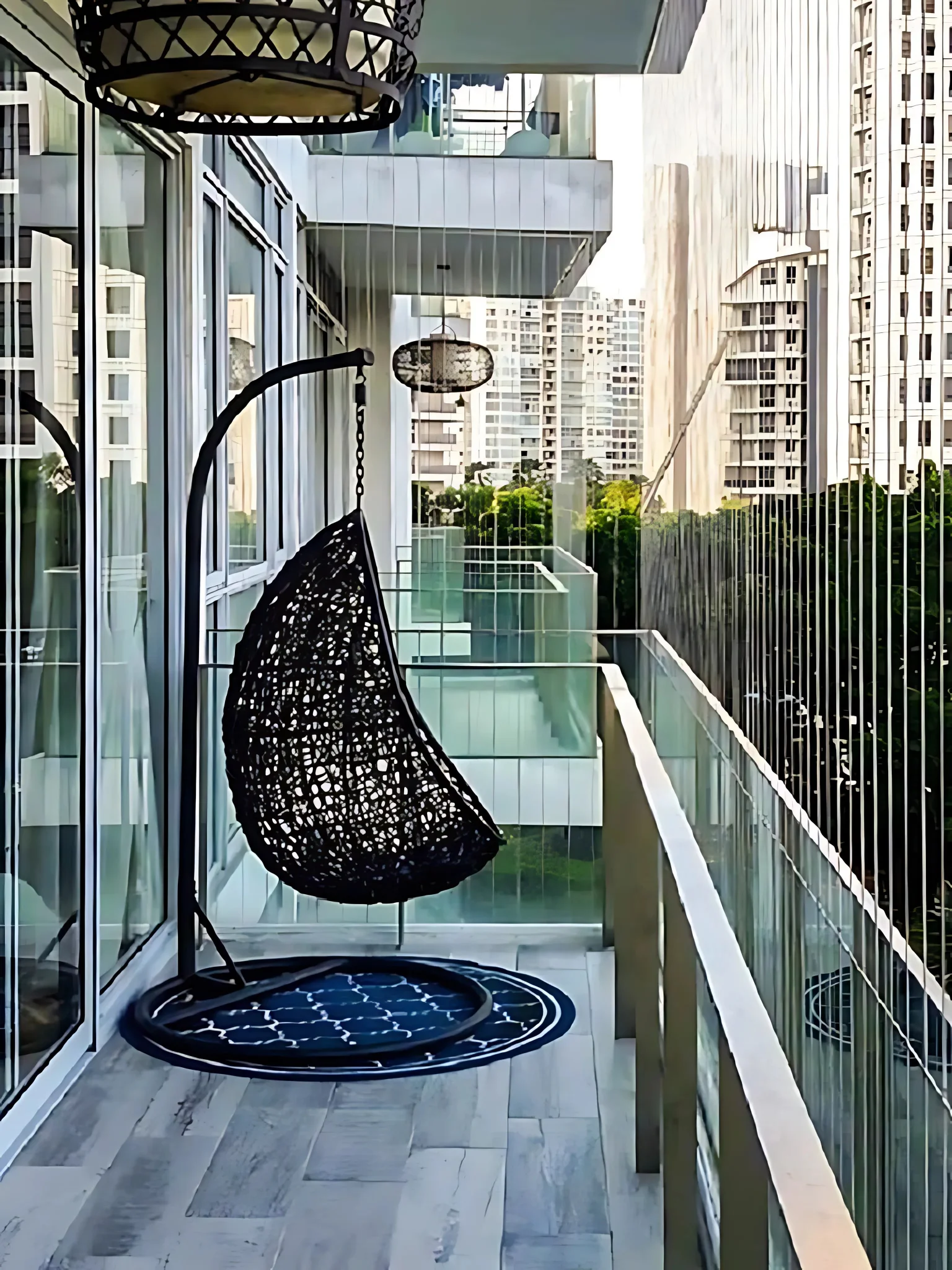 Premium balcony seating, safely enclosed
